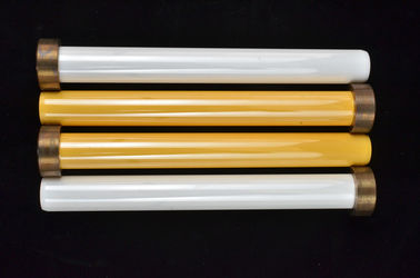 De Zuigersalumina van de slijtageweerstand Industriële Ceramische Met een laag bedekte Duikers Gele Kleur